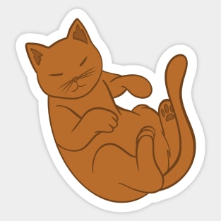 Orange Cat Sticker